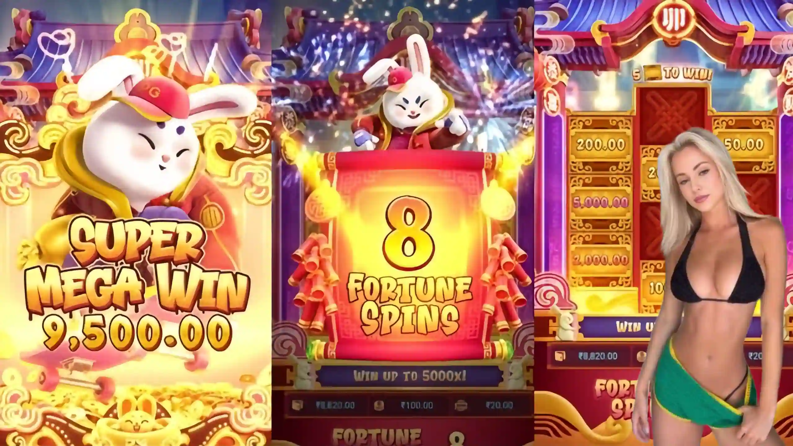 Wild Expansivo Fortune Rabbit 8143 - Coelho Dourado que Expande